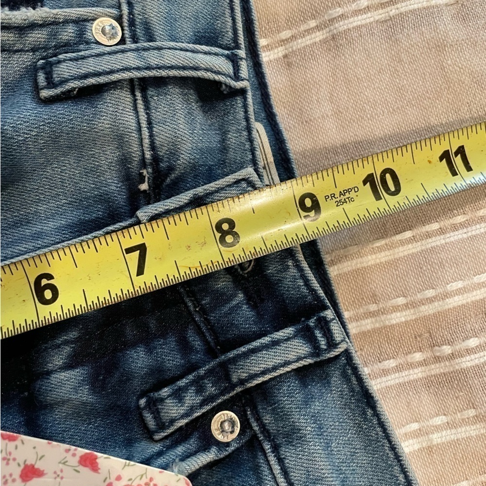 Free People Mid Rise Busted Knee Stretchy Skinny Jeans 24 NWT - Picture 12 of 13